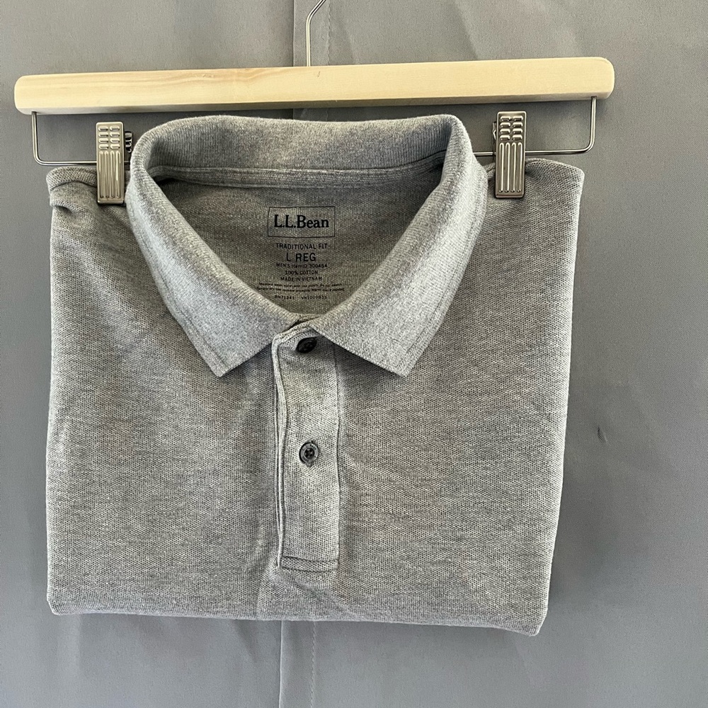 LL BEAN COLLARED SIZE L